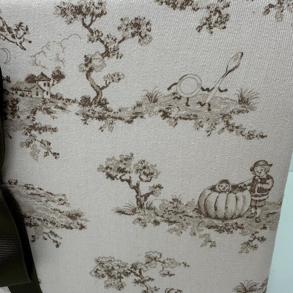 Pink Brown Toile Padded Fabric Photo Album Bow Holds 200 4x6 Photos Gift Baby - Picture 12 of 15